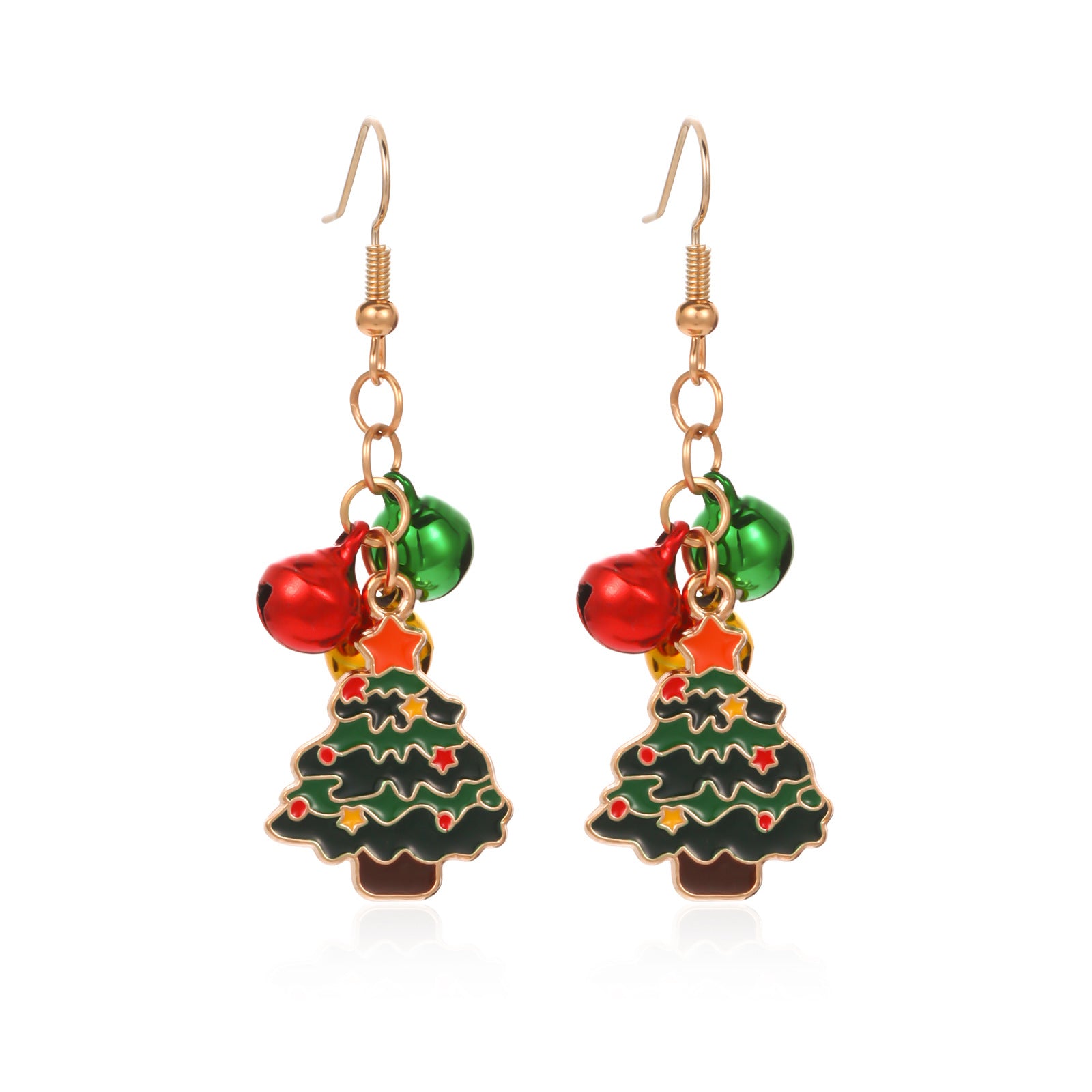 Wholesale Christmas Fashion Creative Bell Snowman Elk Earrings